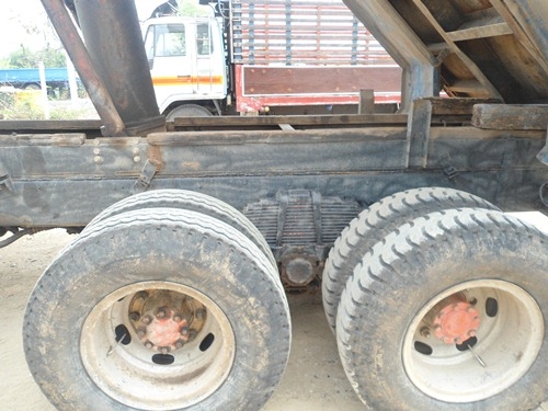 ขายรถสิบล้อ Mitsubishi 2 เพลาดั้ม มีสโลว์กลาง หัวบางเดิม กระบะตีสวย