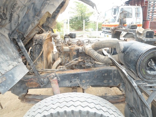 ขายรถสิบล้อ Mitsubishi 2 เพลาดั้ม มีสโลว์กลาง หัวบางเดิม กระบะตีสวย