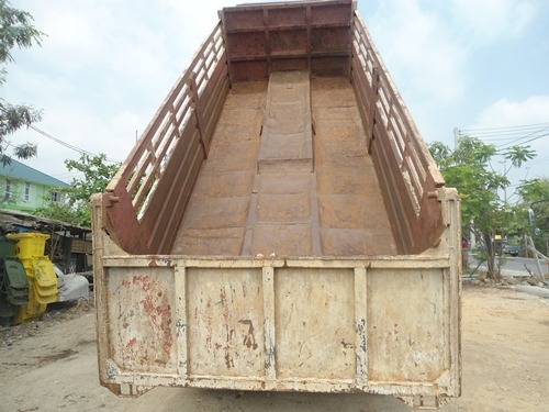 ขายรถสิบล้อ Mitsubishi 2 เพลาดั้ม มีสโลว์กลาง หัวบางเดิม กระบะตีสวย