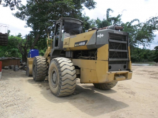 Komatsu WA450 เครื่องปั้มแรงดีไม่มีโหลด พร้อมทำงาน