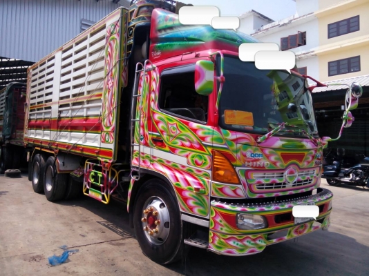 ขายดาวน์รถ 24 ล้อพ่วงแม่-ลูกดัมพ์ HINO MEGA 260 แรงม้าปี 2554 ซีรีย์500 ติดแก็ส 9 ถัง มีทั้งหมด 10 พ่วงเป็น 22 ล้ออยู่พ่วงเดียว ขายดาวน์พ่วงละ 800000