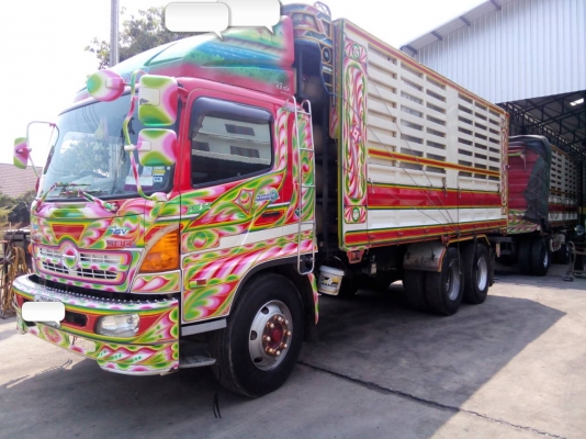 ขายดาวน์รถ 24 ล้อพ่วงแม่-ลูกดัมพ์ HINO MEGA 260 แรงม้าปี 2554 ซีรีย์500 ติดแก็ส 9 ถัง มีทั้งหมด 10 พ่วงเป็น 22 ล้ออยู่พ่วงเดียว ขายดาวน์พ่วงละ 800000