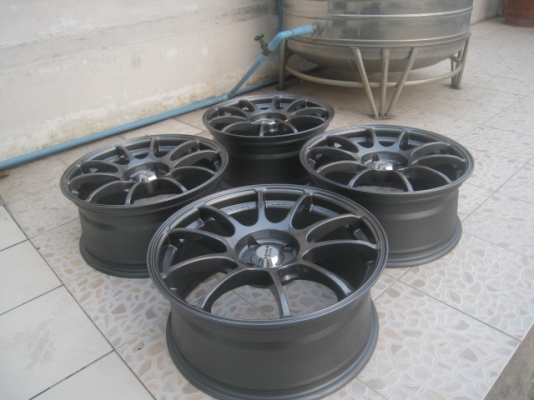 ขายล้อแม็กมือสอง advan rz 17"x7.5" et38 4 รู 100 ทำสีใหม่ สีเทากัน ไม่มีซ่อมครับ สนใจติดต่อเล็กคลองสามครับ (081-3747940