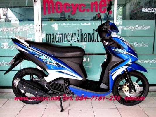 MIO 125 i MX ตัวท็อปล้อแม็กช์ ปี 56  สีนํ้าเงินขาว ระบบหัวฉีด ประหยัดน้ำมัน แถมฟรี ของแถม 4 รายการ  31900