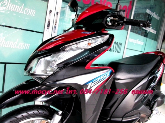 CLICK 125 i ลาย trunup รถเดือน มิ.ย.ปี 56  สีดำแดง  ฟรี ของแถม 4 รายการ  35900