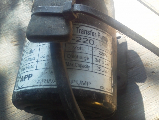 ปั๊มสูบจ่ายดีเซล ARWANA เซฟว์ไพรมิ่ง ใช้ไฟ 220 V. พร้อมใช้