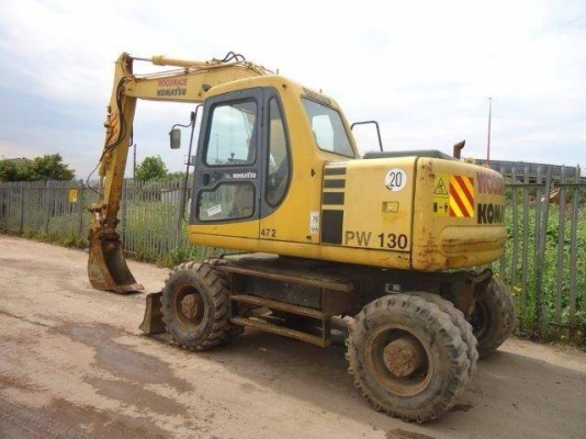 ขายรถแบคโฮ KOMATSU PW130-6 ทำงาน 7000 ชั่วโมง มี VDOครับ ระบบไฟฟ้าเต็ม รถนอกนำเข้าสภาพสวย ทำเล่มทะเบียน