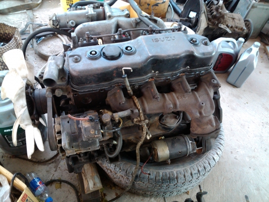 ขายเครื่อง 4BE1 เครื่องยกลง เปลี่ยนแหวนไหม่กิ๊ก พร้อมใช้เลยครับ