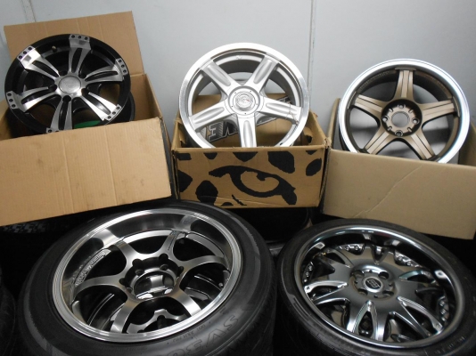 ขายเหมากอง ล้อแม็กแต่งขอบ 15,17(4/100,4/114.3,5/114.3,6/139)จำนวน 5 ชุด 32,500.-