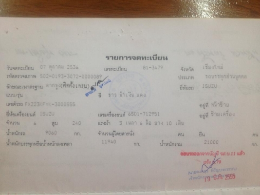 ขายคัสซี พร้อมช่วงล่าง กับเล่มทะเบียน ภาษีไม่ขาด หัวลาก 240F ขายคัสซี พร้อมช่วงล่าง กับเล่มทะเบียน ภาษีไม่ขาด หัวลาก 240F