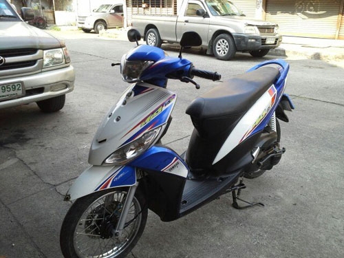 mio 115 I ปี 55 สีน้ำเงิน ขาว  หัวฉีด ประหยัดน้ำมัน เครื่องเดิม แน่นๆ