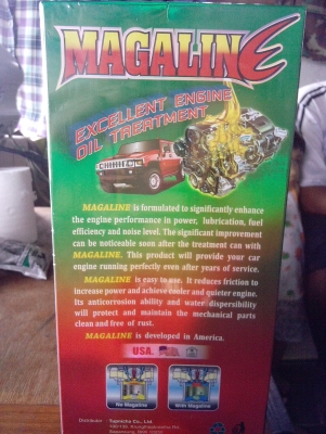 ขาย หัวเชื้อน้ํามันเครื่อง ยี่ห้อเมก้าลีน ( MAGALINE) นำเข้าลิขสิทธิ์ จากประเทศ อเมริกา