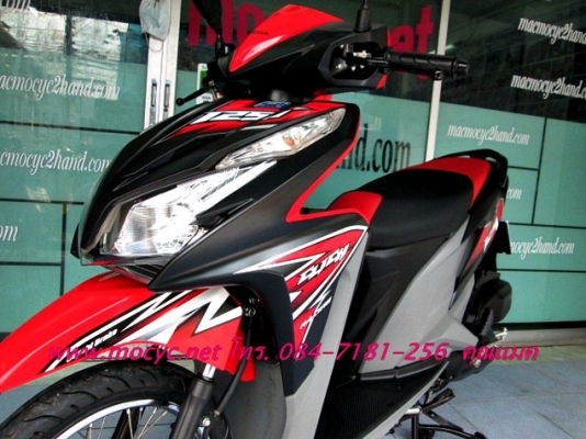 CLICK 125 i  COMBIBRAKE สีดำแดง ลายใหม่ล่าสุด ไมล์  2 พันโล รุ่นใหม่ลายปัจจุบัญ 39900