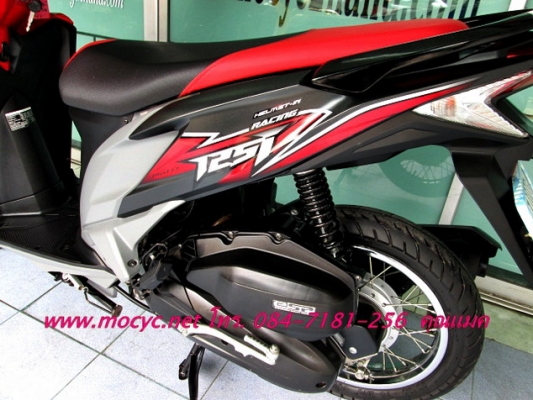 CLICK 125 i  COMBIBRAKE สีดำแดง ลายใหม่ล่าสุด ไมล์  2 พันโล รุ่นใหม่ลายปัจจุบัญ 39900