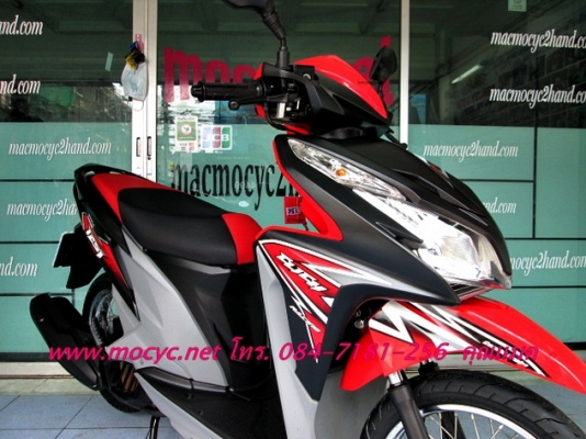CLICK 125 i  COMBIBRAKE สีดำแดง ลายใหม่ล่าสุด ไมล์  2 พันโล รุ่นใหม่ลายปัจจุบัญ 39900