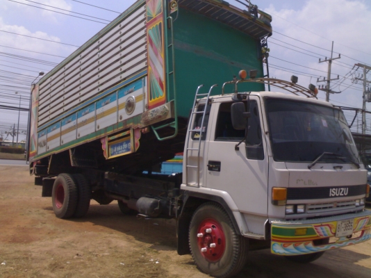 ขาย6ล้อ ISUZU ดั๊ม เครื่อง195 แรง กะบะปิเนียม สวยมากๆ ลงราคาผิดคับ ขาย750000คับ