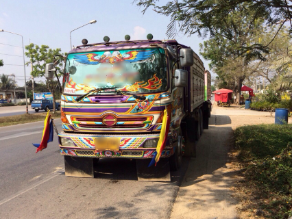 ขายรถพ่วง HINO mega เครื่อง 260 แรง ปลายปี 49 ดัมพ์แม่ลูกมิเนียมซุ่นชัย ลูก 2 เพลา