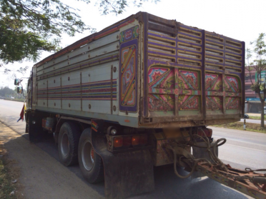 ขายรถพ่วง HINO mega เครื่อง 260 แรง ปลายปี 49 ดัมพ์แม่ลูกมิเนียมซุ่นชัย ลูก 2 เพลา