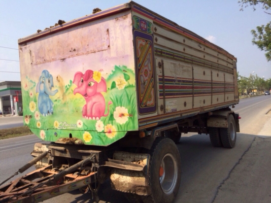 ขายรถพ่วง HINO mega เครื่อง 260 แรง ปลายปี 49 ดัมพ์แม่ลูกมิเนียมซุ่นชัย ลูก 2 เพลา