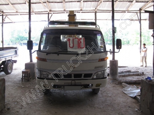 รถบรรทุก 6 ล้อติดเครน ยี่ห้อ HINO 121 แรงม้า