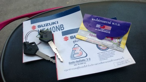 Suzuki LET 2013 วิ่งน้อย มีประกัน กุญแจแท้ 2 ขายถูกๆ ต่อรองได้