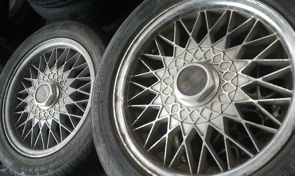 Rial JAZZ R15X7 ET38 5/100-114 แท้พร้อมยางฝาครบ(อลูมิเนียมทั้งวง)