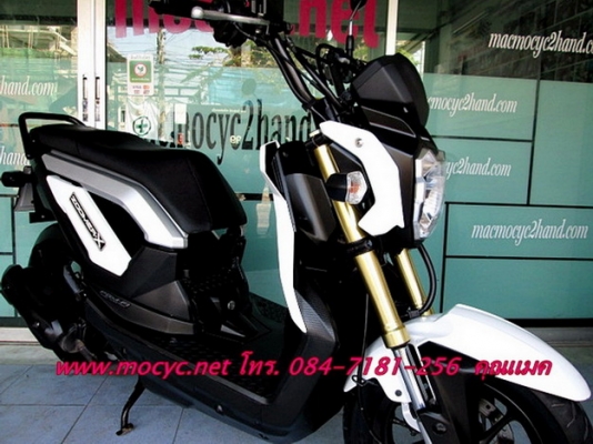 ZOOMER สีขาว รถเดือน เม.ย. ปี 56 ไมล์ 3189 พันโล ฟรีค่าโอน ของแถม 4 รายการ 41900