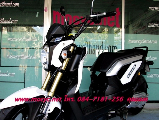 ZOOMER สีขาว รถเดือน เม.ย. ปี 56 ไมล์ 3189 พันโล ฟรีค่าโอน ของแถม 4 รายการ 41900