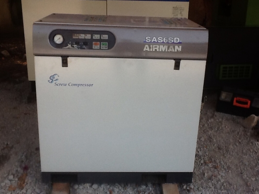 AIRMAN SAS 6SD 7.5 Hp มีdryer เก่าญี่ปุ่น พร้อมใช้งาน
