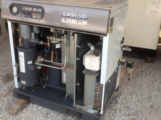 AIRMAN SAS 6SD 7.5 Hp มีdryer เก่าญี่ปุ่น พร้อมใช้งาน