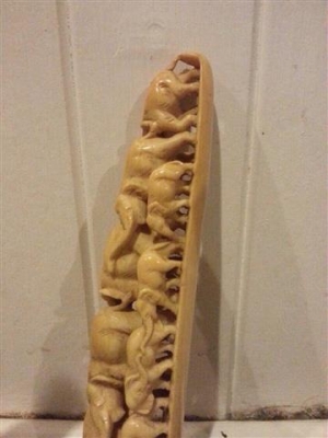 ขายงาช้างเก่า แกะสลักปราณีต สวยสุด