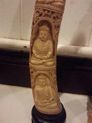 ขายงาช้างเก่า แกะสลักปราณีต สวยสุด