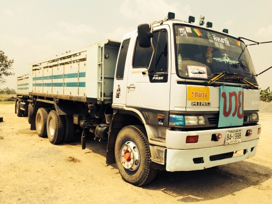 ขายด่วน  รถสิบล้อสองเพลาดั้มพ์  พ่วง  แม่-ลูก  HINO  FM  2K   สมอเงิน  พร้อมใช้งาน