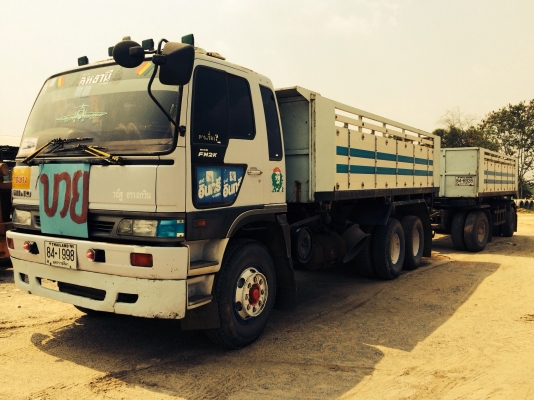 ขายด่วน  รถสิบล้อสองเพลาดั้มพ์  พ่วง  แม่-ลูก  HINO  FM  2K   สมอเงิน  พร้อมใช้งาน