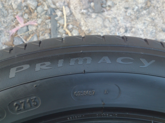 ขายยาง MICHELIN PRIMACY 205/55R16 ยางสัปดาห์ที่27 ปี13 ดอกยางสวยลึกเท่ากัน (ไม่มีปะ) จำนวน 1 ชุด