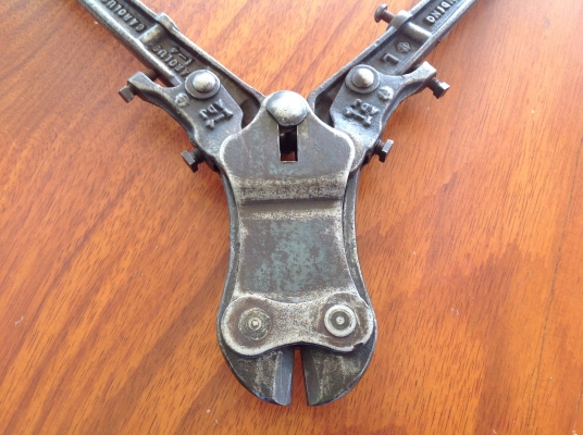 ขายกรรไกรตัดเหล็ก หัวน๊อต Antique CAROLUS May 23, 1905