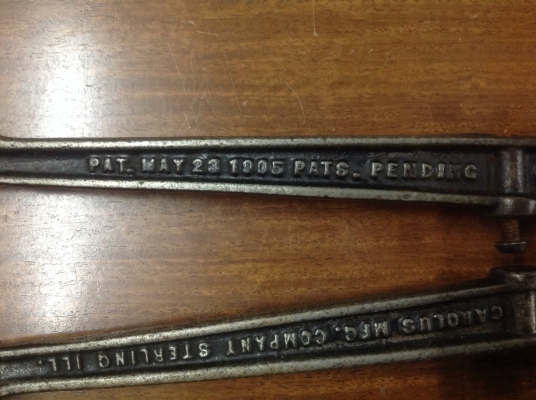 ขายกรรไกรตัดเหล็ก หัวน๊อต Antique CAROLUS May 23, 1905 ขายกรรไกรตัดเหล็ก หัวน๊อต Antique CAROLUS May 23, 1905