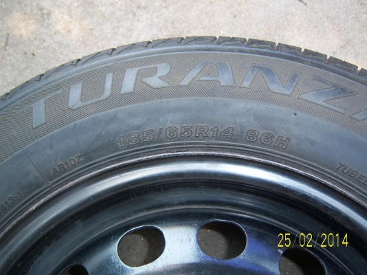 ล้ออะไหล่14 185 65 4รู100