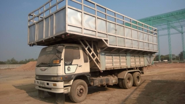 ขายรถพ่วง 18 ล้อ 2 เพลา แม่-ลูก กระบะเหล็กดั้ม HINO FM3M รถวิ้งแกรบ รถสวย