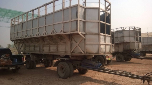 ขายรถพ่วง 18 ล้อ 2 เพลา แม่-ลูก กระบะเหล็กดั้ม HINO FM3M รถวิ้งแกรบ รถสวย