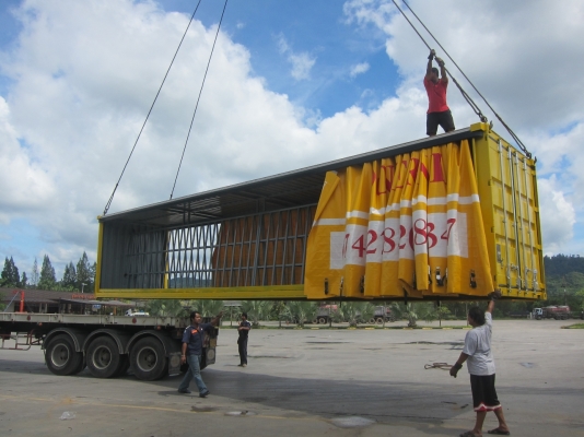 ขาย ตู้คอนเทนเนอร์ผ้าใบเปิดข้าง พร้อมใช้งานในราคาพิเศษสุดๆ