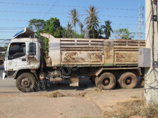 รถบรรทุกพ่วงดั๊มพ์ แม่-ลูก ยี่ห้อ ISUZU รุ่น FXZ 270