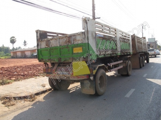 รถบรรทุกพ่วงดั๊มพ์ แม่-ลูก ยี่ห้อ ISUZU รุ่น FXZ 270