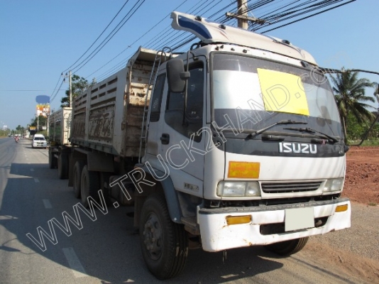 รถบรรทุกพ่วงดั๊มพ์ แม่-ลูก ยี่ห้อ ISUZU รุ่น FXZ 270