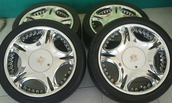 GESTALT VIROUGE 17X7 ET38 4/100-114 ยางโยโก205-45-17 เอาหล่อเอาเร็ว