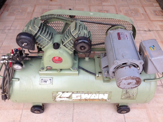 ปั๊มลมSWAN มอเตอร์มิตซู /2 แรง/ถัง 200 ลิตร/ไฟ 220 โวล์ ราคา 17,500 บาท