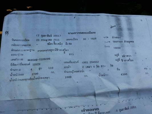 ์NKR4ล้อมีลิฟท้าย