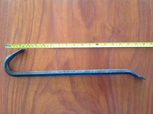 ขายเหล็กชะแลงโบราณ 18" หนัก 850 กรัม ขายเหล็กชะแลงโบราณ 18" หนัก 850 กรัม