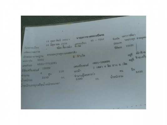 ขายดัมพ์NPR เครื่อง110แรง ฝาขาว Fหน้า-หลัง สภาพพร้อมใช้งาน เอกสารพร้อมโอน