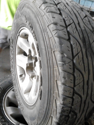 ขายแม๊ก 6 รู พร้อมยางเท่ห์ๆ DUNLOP GRANDTREK AT3 ชุด 4 ล้อ TEL.081-427-3941 ขายแม๊ก 6 รู พร้อมยางเท่ห์ๆ DUNLOP GRANDTREK AT3 ชุด 4 ล้อ TEL.081-427-3941